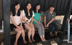 A foot spa helps everyone relax